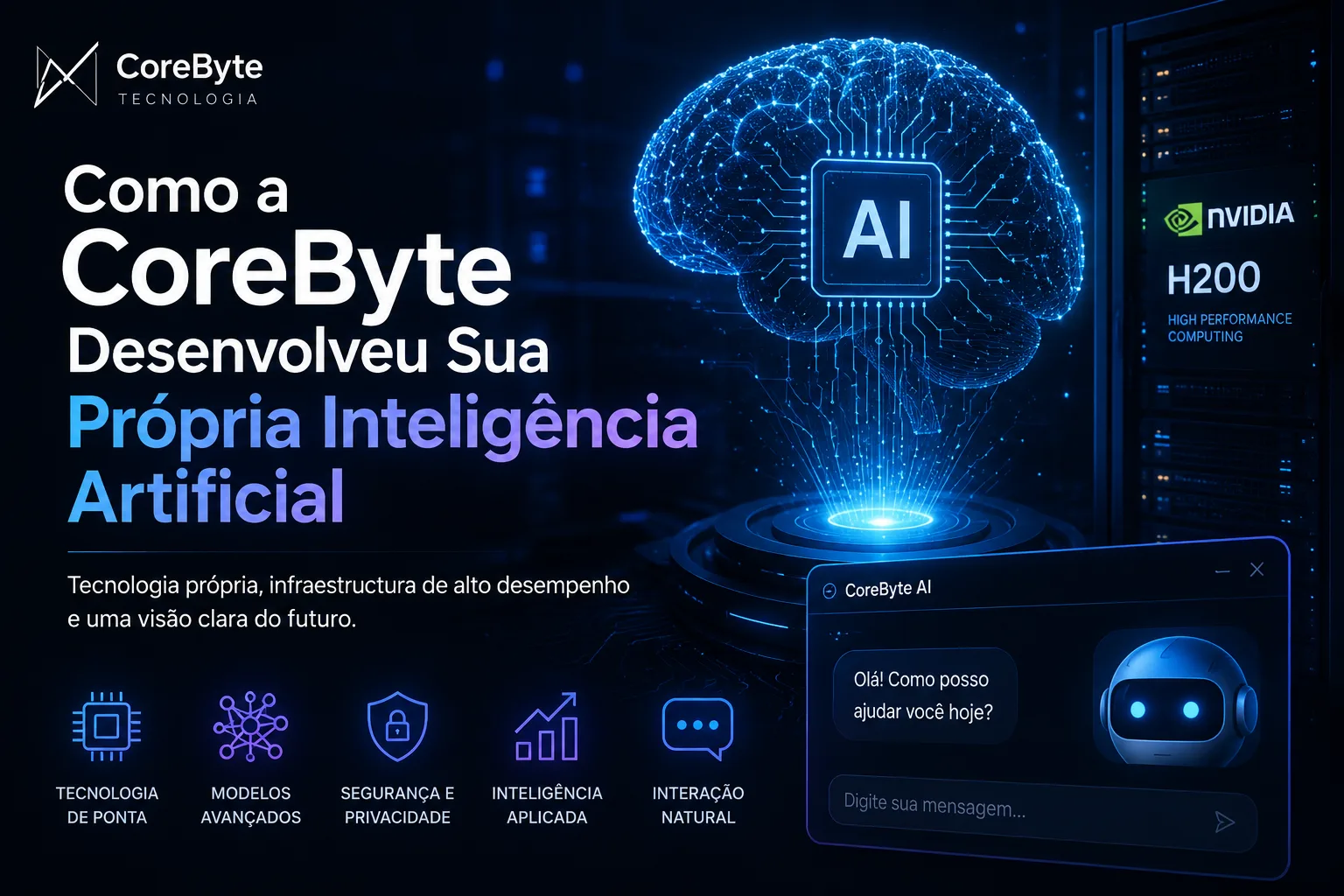 Como a CoreByte Desenvolveu Sua Própria Inteligência Artificial